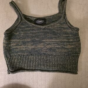 Cider Olive Knit Tank Top
